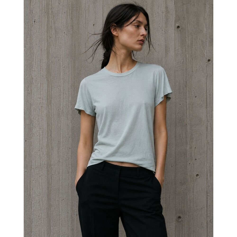 HELMUT LANG Light Blue Soft T Shirt Tee Top Shirt  Women's Size XS